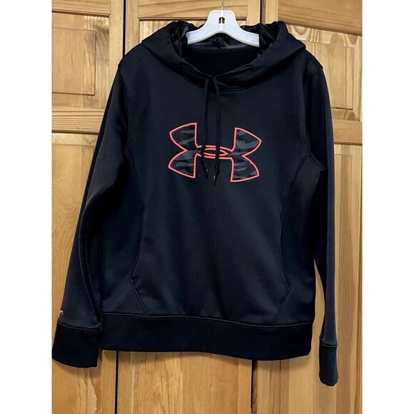 UNDER ARMOUR Men's Storm ColdGear Black Hoodie Hooded‎ Sweatshirt, M - Picture 1 of 5